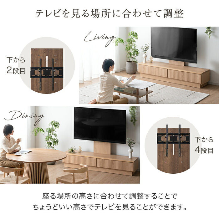 【新発売記念プライス】［幅180］“置かない” テレビ台 スタンド付き ローボード 【超大型商品】 〔24900134〕