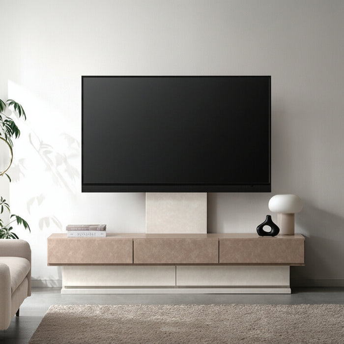 【新発売記念プライス】［幅180］“置かない” テレビ台 スタンド付き ローボード 日本製 完成品 ~ 65型対応【超大型商品】 〔24900139〕