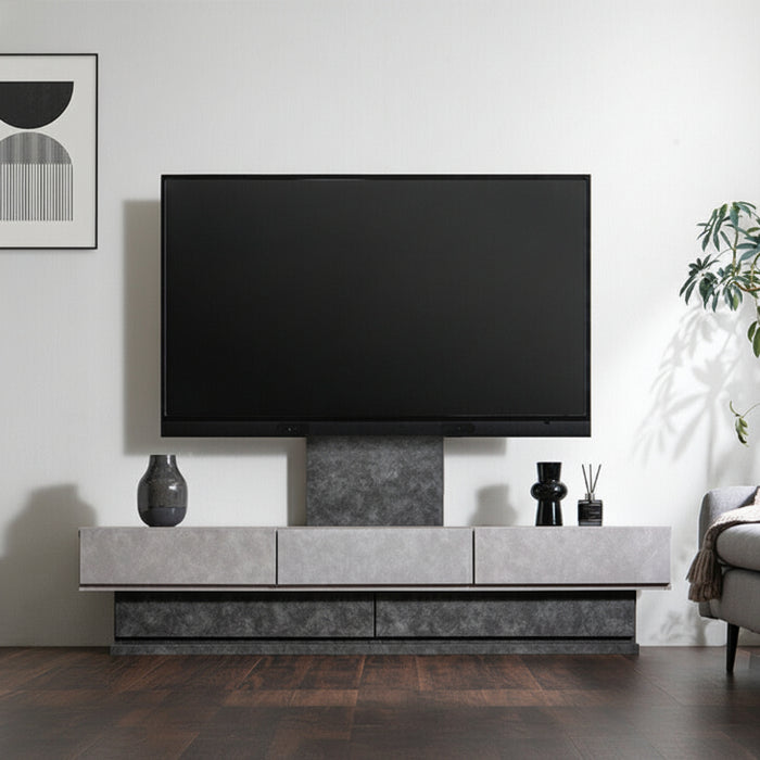 【新発売記念プライス】［幅180］“置かない” テレビ台 スタンド付き ローボード 日本製 完成品 ~ 65型対応【超大型商品】 〔24900139〕