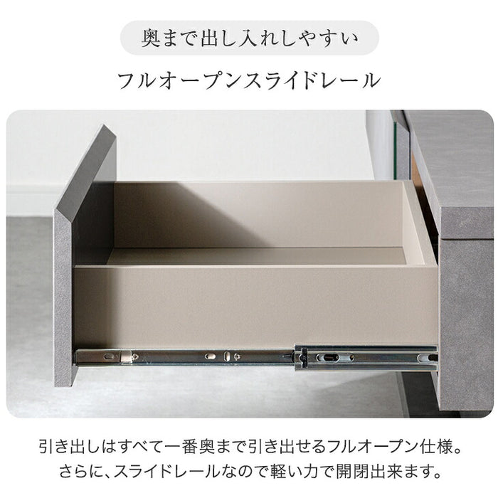 【新発売記念プライス】［幅180］“置かない” テレビ台 スタンド付き ローボード 日本製 完成品 ~ 65型対応【超大型商品】 〔24900139〕