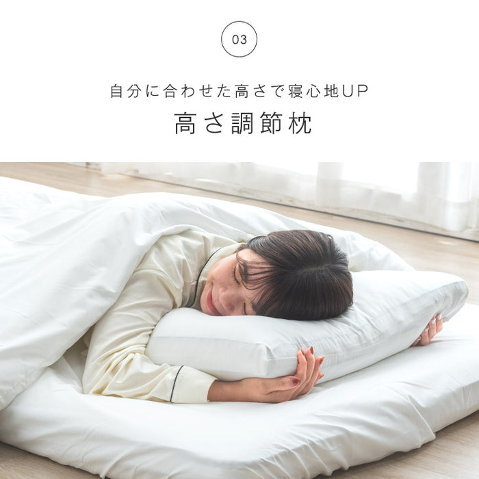 [シングル] 布団7点セット 洗える 抗菌・防臭・防カビ加工 高密度固綿入り〔26700101〕