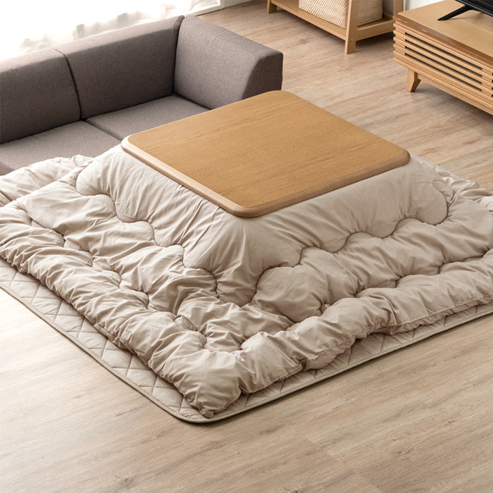 ［3点セット・フランネル］速暖2秒！600Wハロゲンヒーター こたつ 80×80 掛敷布団〔21310006〕
