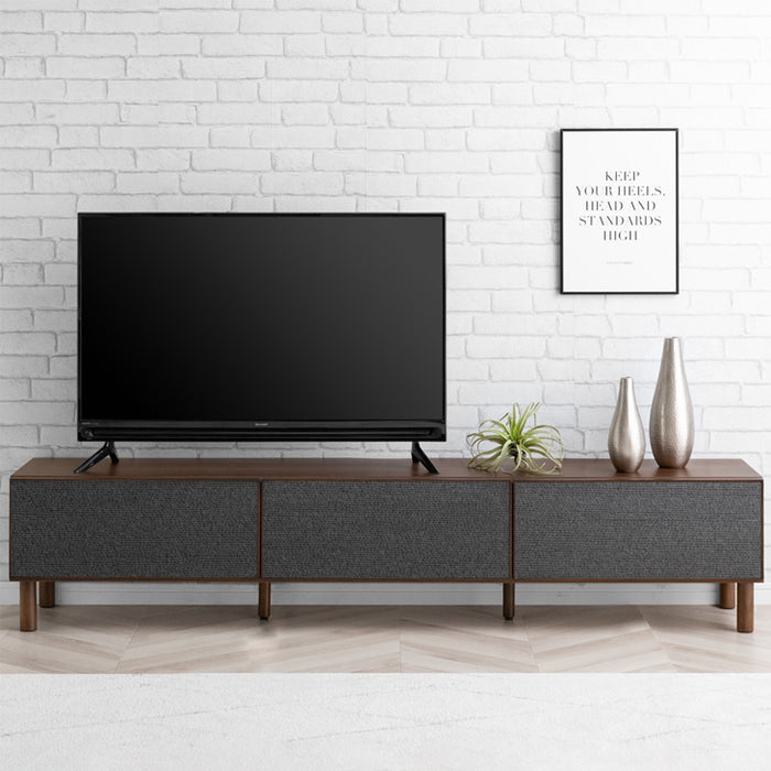 ［幅180cm］テレビ台 完成品 ブリック調 引き出し収納【超大型商品】〔71020122〕