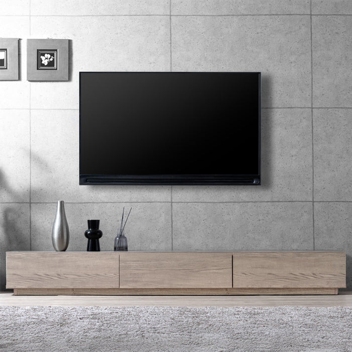 ［幅210］テレビ台 ローボード 国産 完成品 モルタル調 テレビラック 収納 日本製【超大型商品】〔33010066〕
