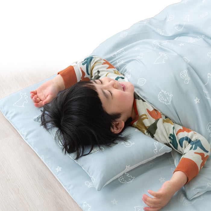 洗濯機で全部洗える お昼寝布団 7点セット 70×120 ネームタグ付き 持ち運びに コンパクト〔81900159〕