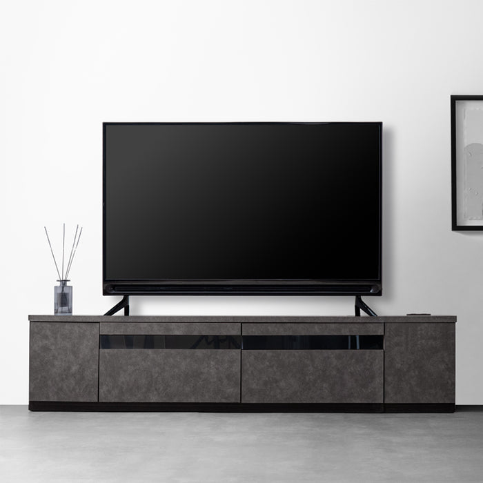 ［幅180cm］テレビ台 完成品 国産 コンセント付 引出し収納 大川家具 木製 テレビボード【超大型商品】〔33010077〕