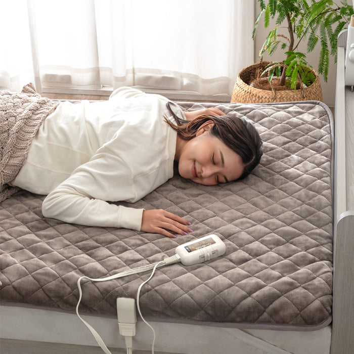 電気敷きパッド 洗える 温度調節 3段階 フランネル ダニ退治 省エネ 敷きパッド〔30300025〕