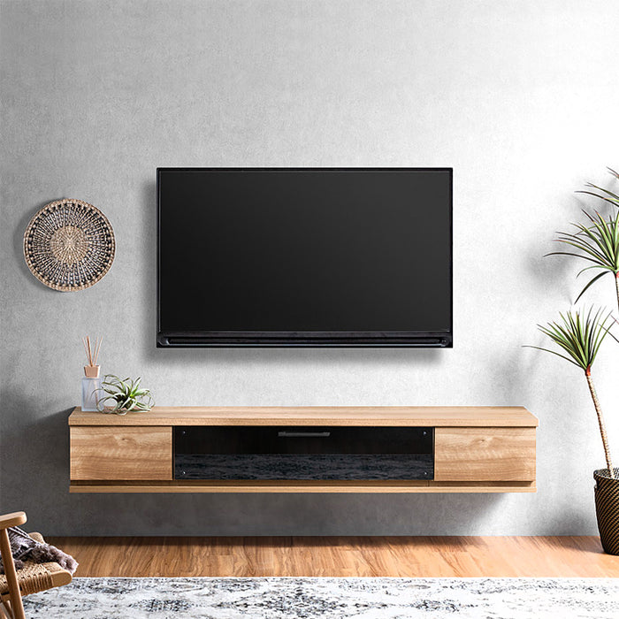 ［幅180］テレビ台 フロート 壁掛け 完成品 国産 大川家具 引き出し収納 モダン フロートボード おしゃれ〔48100046〕
