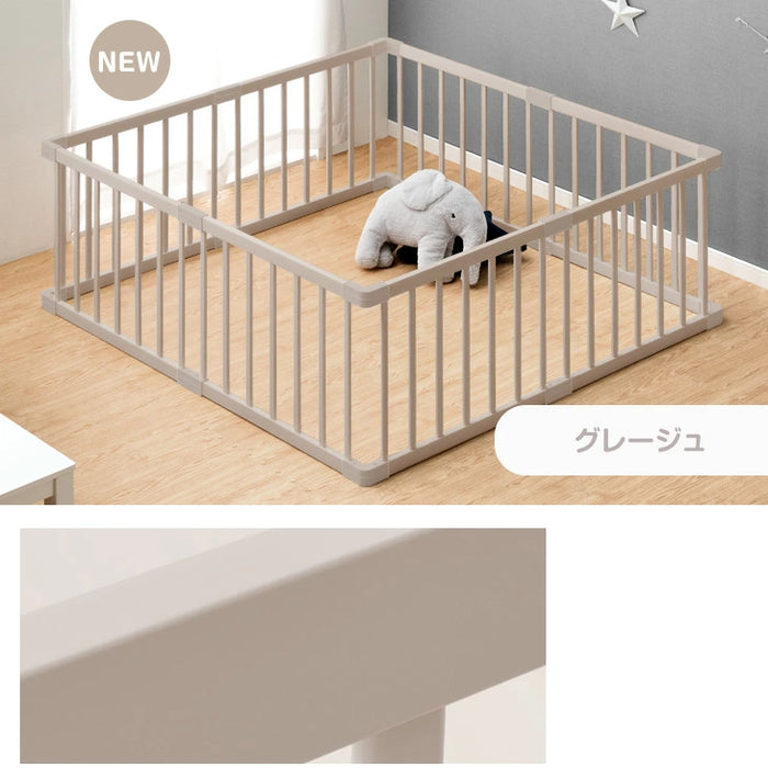 ［幅160cm］ベビーサークル ワイドタイプ 8枚セット 天然木 木製 ベビーフェンス〔30600001〕