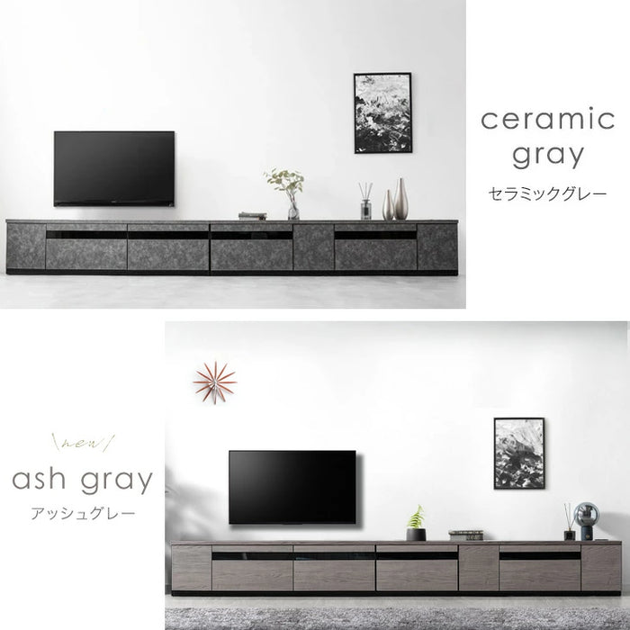 ［幅330cm］テレビ台 完成品 国産 コンセント付 引出し収納 大川家具 木製 テレビボード【超大型商品】〔33010191〕