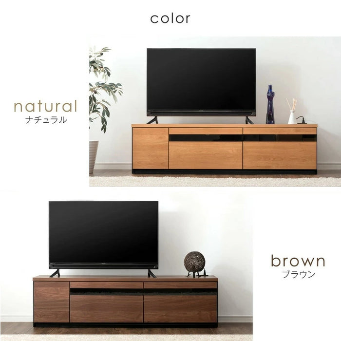 ［幅150cm］テレビ台 完成品 国産 コンセント付 引出し収納 大川家具 木製 テレビボード〔33010076〕