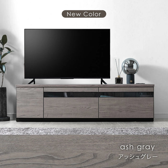 ［幅150cm］テレビ台 完成品 国産 コンセント付 引出し収納 大川家具 木製 テレビボード〔33010076〕