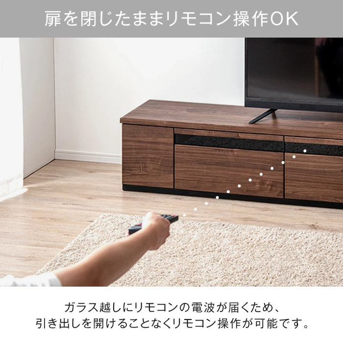 ［幅270cm］テレビ台 完成品 国産 コンセント付 引出し収納 大川家具 木製 テレビボード【超大型商品】〔33010080〕