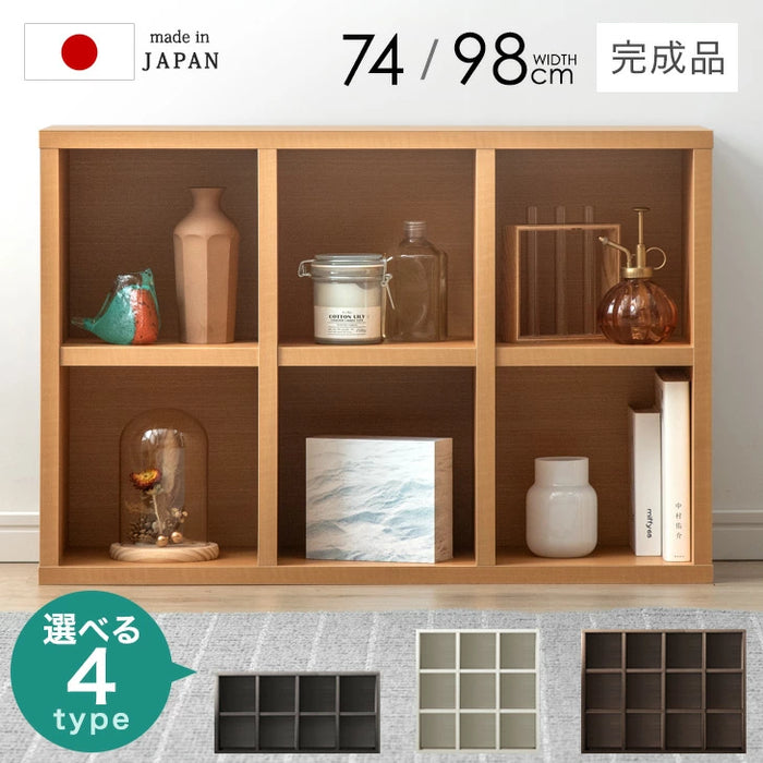 ［3×4段/背面化粧：なし］国産 オープンラック 完成品 間仕切り 収納〔33010141〕