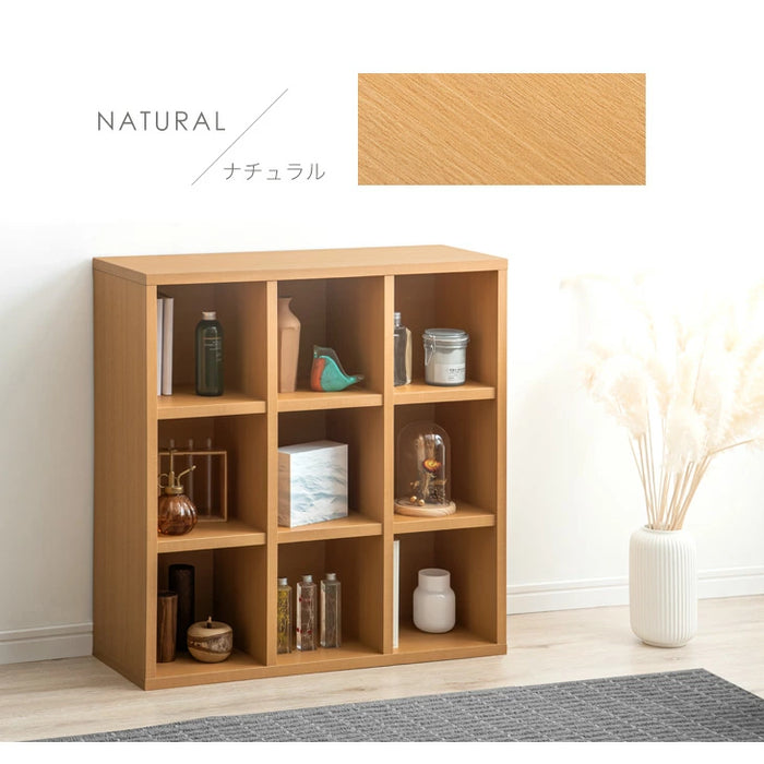 ［3×4段/背面化粧：なし］国産 オープンラック 完成品 間仕切り 収納〔33010141〕