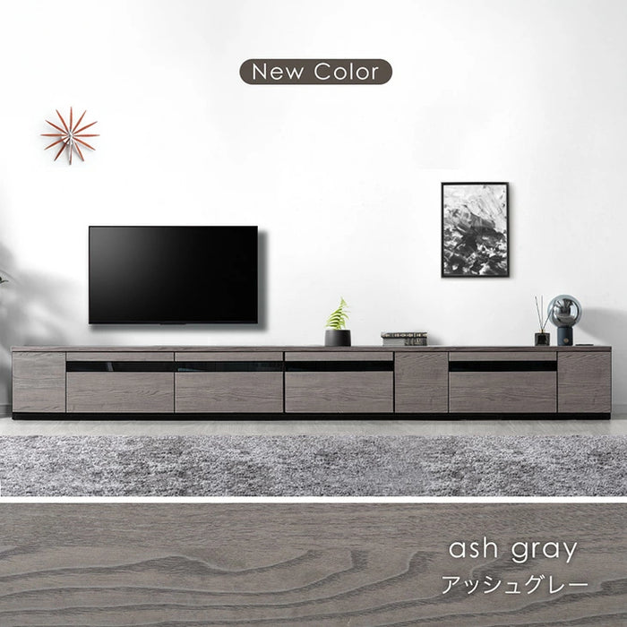 ［幅330cm］テレビ台 完成品 国産 コンセント付 引出し収納 大川家具 木製 テレビボード【超大型商品】〔33010191〕