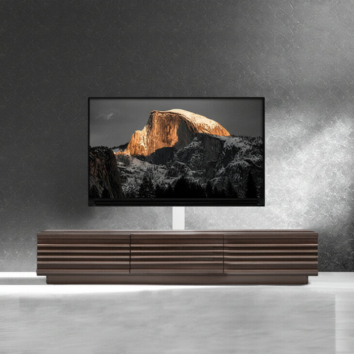 “置かない” テレビスタンド 完成品 日本製 上下/左右 首振り 32～65インチ対応  壁寄せ 【超大型商品】〔33010228〕