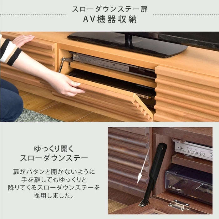 幅120cm アルダー無垢 国産 完成品 テレビ台 ロータイプ *ダリア-TG* 〔38700007〕