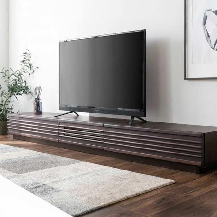 [幅240] 国産 完成品 アルダー無垢 テレビ台 ロータイプ 天然木 日本製【玄関渡し】【超大型商品】 〔38700012〕