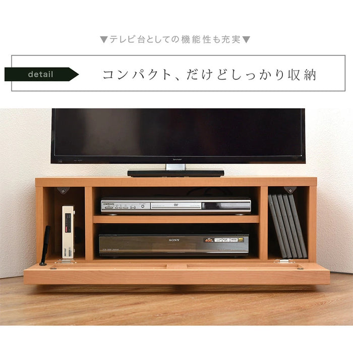 ［幅80cm］ アルダー無垢 国産 完成品 コーナーテレビ台 *ダリア-TG* 〔38700022〕