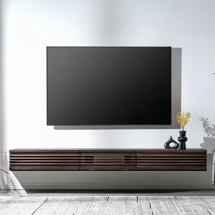 【新発売記念プライス】［幅210］テレビ台 フロート 壁掛け 完成品 国産 大川家具 スライドレール 引き出し モダン おしゃれ〔38700025〕