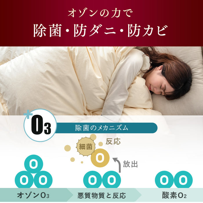 [ダブル] 羽毛布団 超増量2.0kg 日本製 マザーグースダウン95％ CILブラックラベル 二層キルト 440dp以上 かさ高180mm以上 超長綿 7年保証〔39100122〕