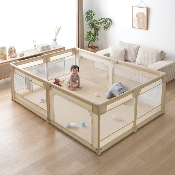 【新発売記念プライス】[140×200cm]メッシュ ベビーサークル ハイタイプ 高さ65cm 軽量〔24610064〕