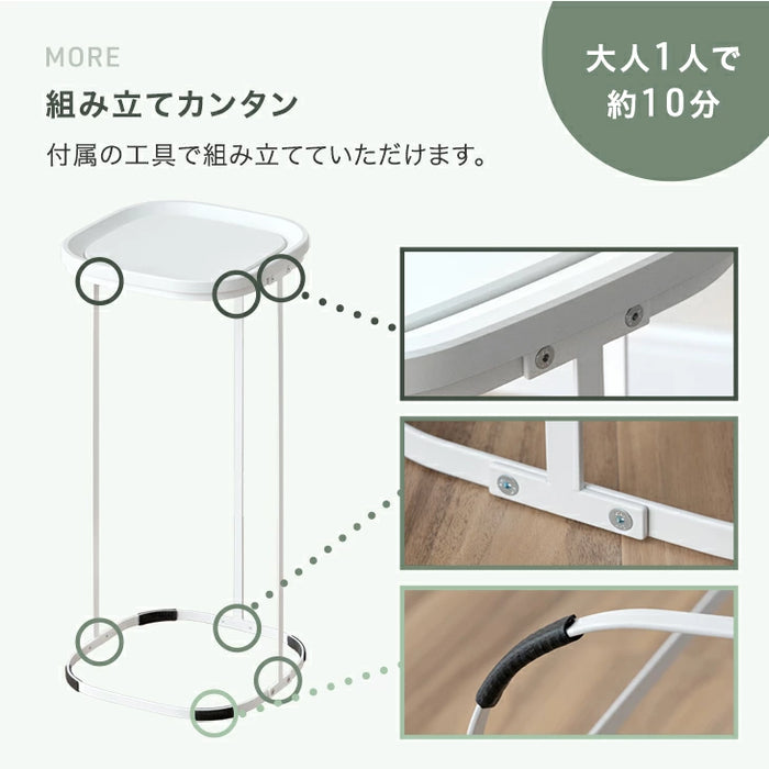 ［30L］蓋付きゴミ箱 プッシュ式スリム コンパクト 省スペース ゴミ袋スタンド ダストボックス ゴミ箱 〔41900009〕