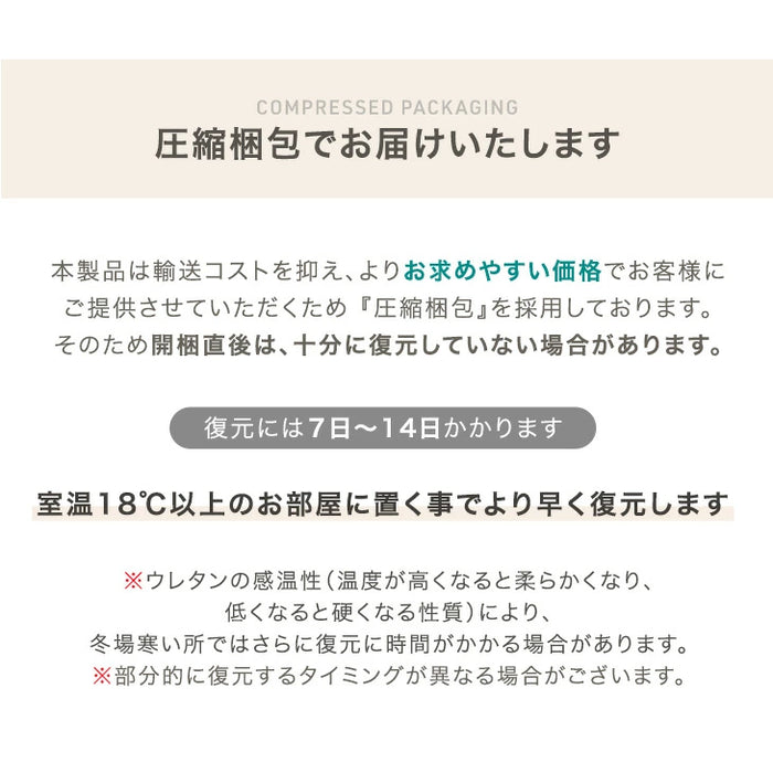 オットマン 単品 デザイナーズ 圧縮 コンパクト フロアクッション〔42500141〕