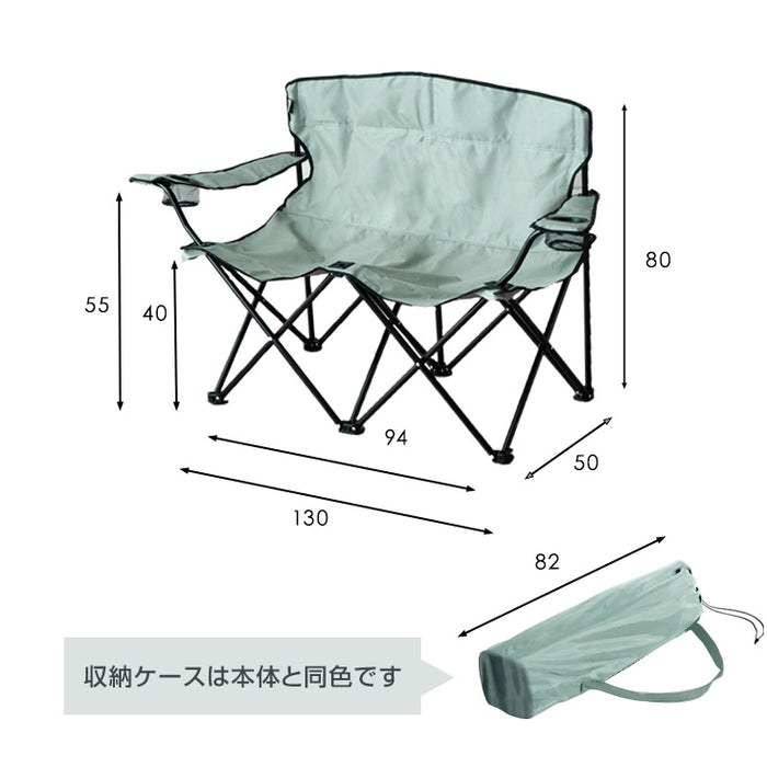 アウトドアチェア 4脚セット 6人用  折りたたみ簡単 コンパクト 肘掛〔44400062〕