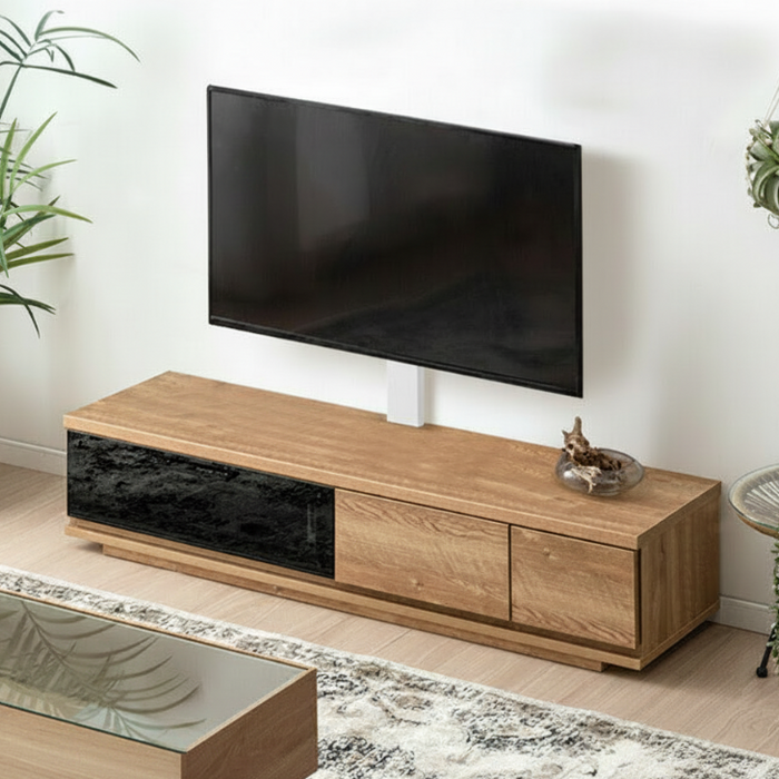 [32〜65インチ対応] “置かない”テレビ台 壁寄せテレビスタンド 日本製 完成品 上下/左右首振り【超大型商品】〔48100020〕