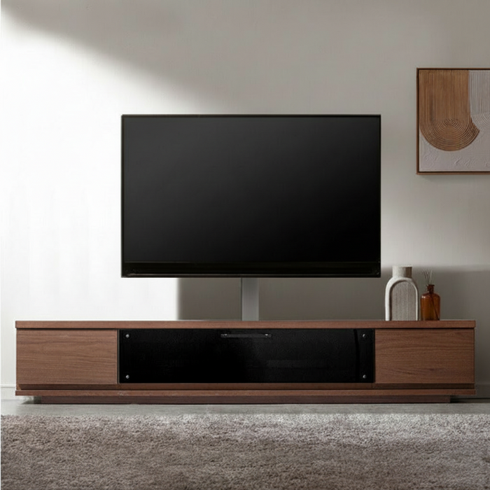 [32〜65インチ対応] “置かない”テレビ台 壁寄せテレビスタンド 日本製 完成品 上下/左右首振り【超大型商品】〔48100021〕