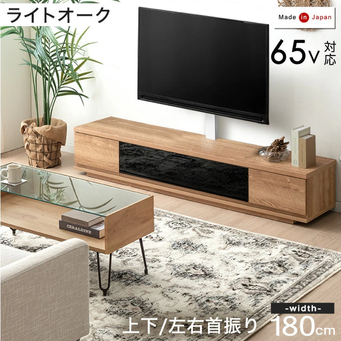 [32〜65インチ対応] “置かない”テレビ台 壁寄せテレビスタンド 日本製 完成品 上下/左右首振り【超大型商品】〔48100021〕