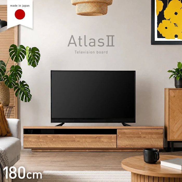 ［幅180cm］ 国産 完成品 テレビ台 木製 テレビボード 背面収納 コード収納 ロータイプ TV台 おしゃれ【超大型商品】〔49100017〕
