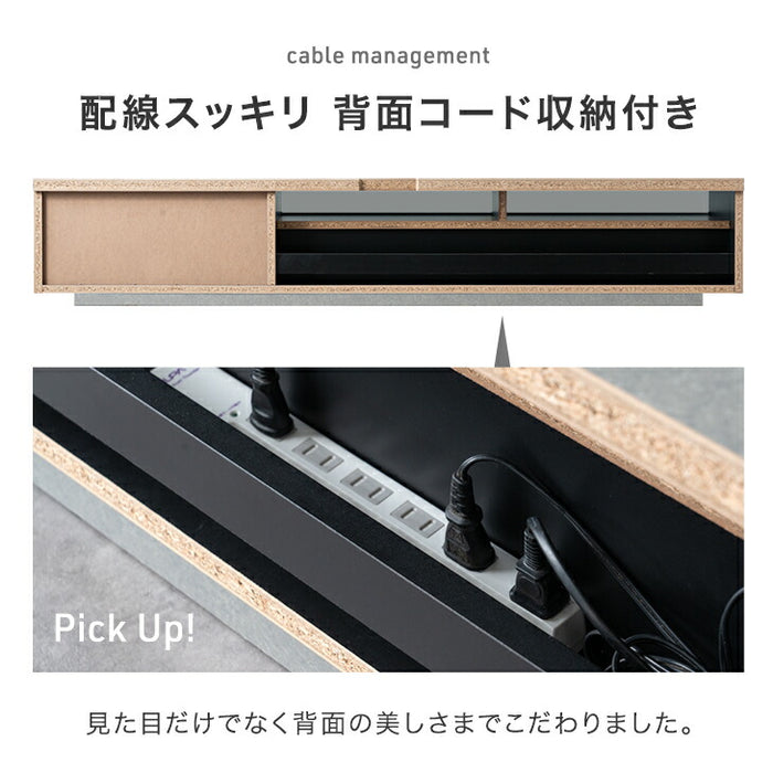 ［幅180cm］ 国産 完成品 テレビ台 木製 テレビボード 背面収納 コード収納 ロータイプ TV台 おしゃれ【超大型商品】〔49100017〕