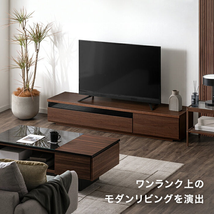 ［幅180cm］ 国産 完成品 テレビ台 木製 テレビボード 背面収納 コード収納 ロータイプ TV台 おしゃれ【超大型商品】〔49100017〕