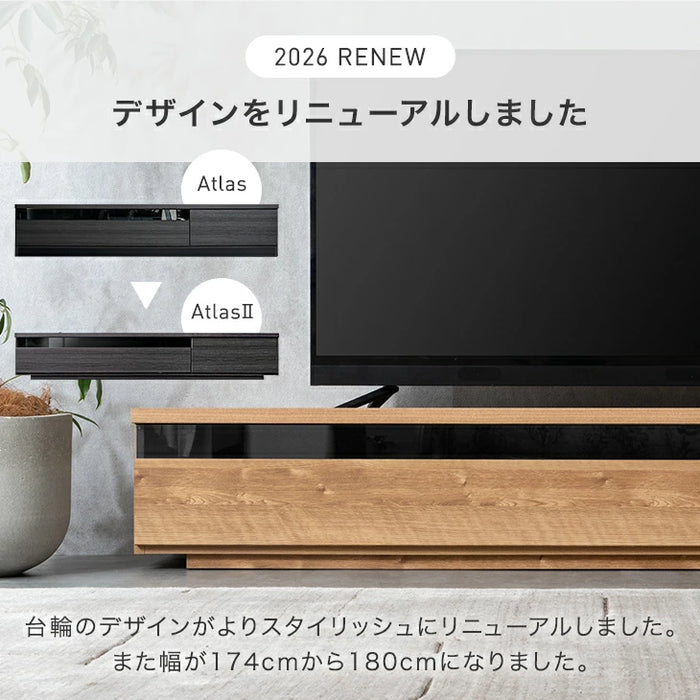 ［幅180cm］ 国産 完成品 テレビ台 木製 テレビボード 背面収納 コード収納 ロータイプ TV台 おしゃれ【超大型商品】〔49100017〕