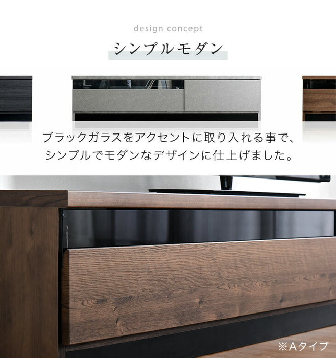 ［幅140cm Aタイプ］配線スッキリ テレビ台 ローボード 国産 完成品 *アトラス-TG* 木製 ロータイプ 背面収納 コード収納〔49100055a〕