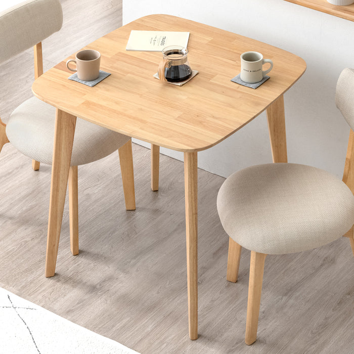 [75×75]  ダイニングテーブル単品 正方形 木製 高さ72cm 食卓テーブル〔49600183〕
