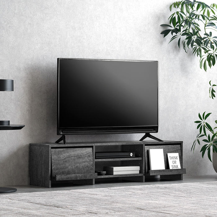 ［幅120］テレビ台 収納 ローボード テレビボード ロータイプ 大容量 木目調 木製〔49600416〕