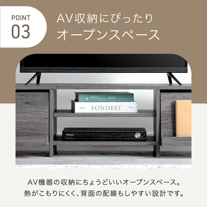 ［幅120］テレビ台 収納 ローボード テレビボード ロータイプ 大容量 木目調 木製〔49600416〕