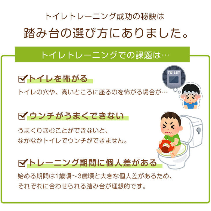 【アウトレット 撮影品】【旧仕様品】高さ調節 3段階 天然木 トイレ 踏み台 木製 2way 安心の低ホル 滑り止め付き 〔4960074210out・out2842〕