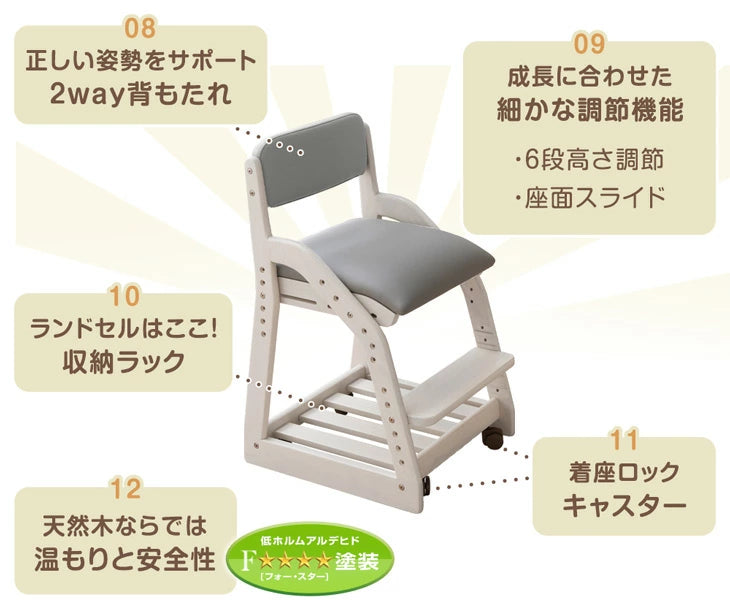 新開発 現役ママが考えた 学習机 5点セット 学習チェア デスクライト付き 幅100cm 天然木〔49600900〕