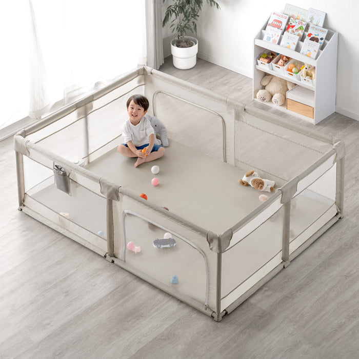 【新発売記念プライス】[140×200cm]メッシュ ベビーサークル ハイタイプ 高さ65cm 軽量〔24610064〕