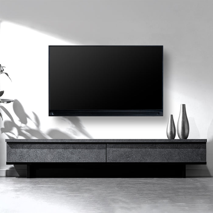 ［幅180cm］テレビ台  国産 大川家具 木目 石目調  テレビボード テレビラック【超大型商品】〔24900086〕