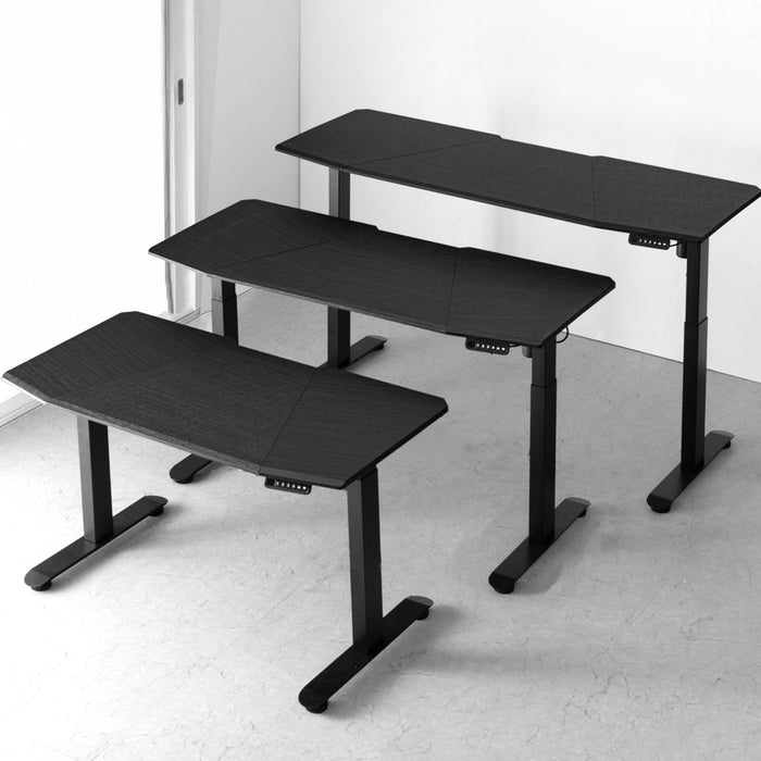 ［幅120］電動昇降デスク 耐荷重120kg メモリー機能 スピード昇降 机 PCデスク オフィスデスク 高さ調節〔45400125〕