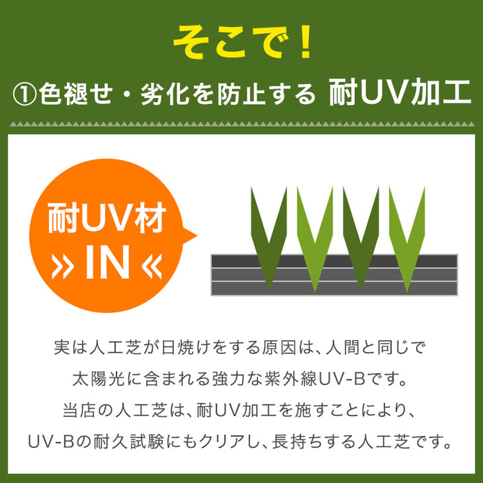［1m×20m］2個セット 32万枚突破 高耐久 人工芝 芝丈35mm 高密度44万本/㎡ ロール diy ガーデン〔50900008〕