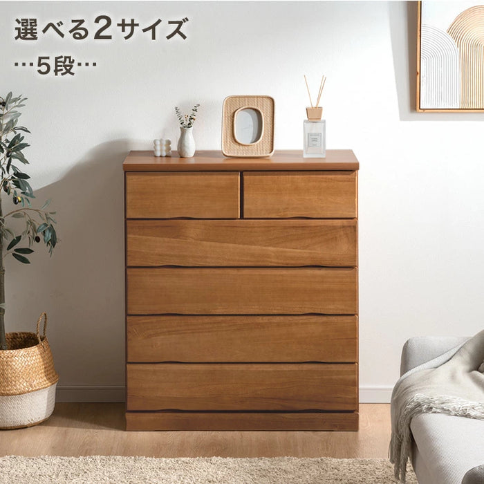 ［幅80・6段］国産 タンス 完成品 桐 チェスト 木製 大容量 大川家具 リビングチェスト【超大型商品】〔51310032〕