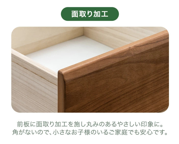 ［幅120・3段］国産 桐 タンス 完成品 チェスト 木製 大容量 大川家具 ローチェスト 衣類収納【超大型商品】〔51300179〕