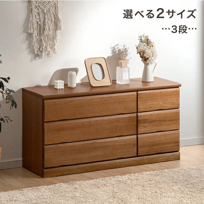 ［幅120・4段］国産 桐 タンス 完成品 チェスト 木製 大容量 大川家具 ローチェスト 衣類収納【超大型商品】〔51310033〕
